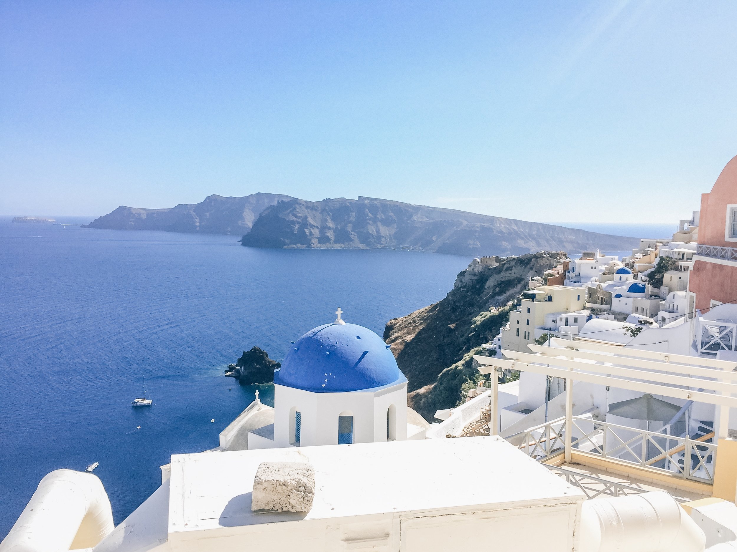 Admiring the Stunning Caldera Views